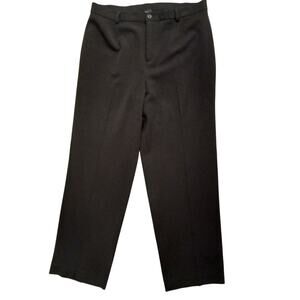 Vtg Y2K Rafaela Dress Pants Women's Sz 10P Black Wide Trouser Business Pleated